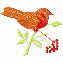 Small Birds Embroidery Design 4